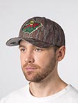 Бейсболка MITCHELL NESS арт. HP15005-MWICAMO Minnesota Wild NHL (серый / коричневый)